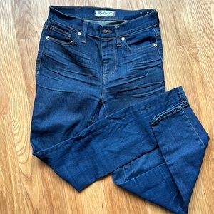 Madewell high riser skinny jeans